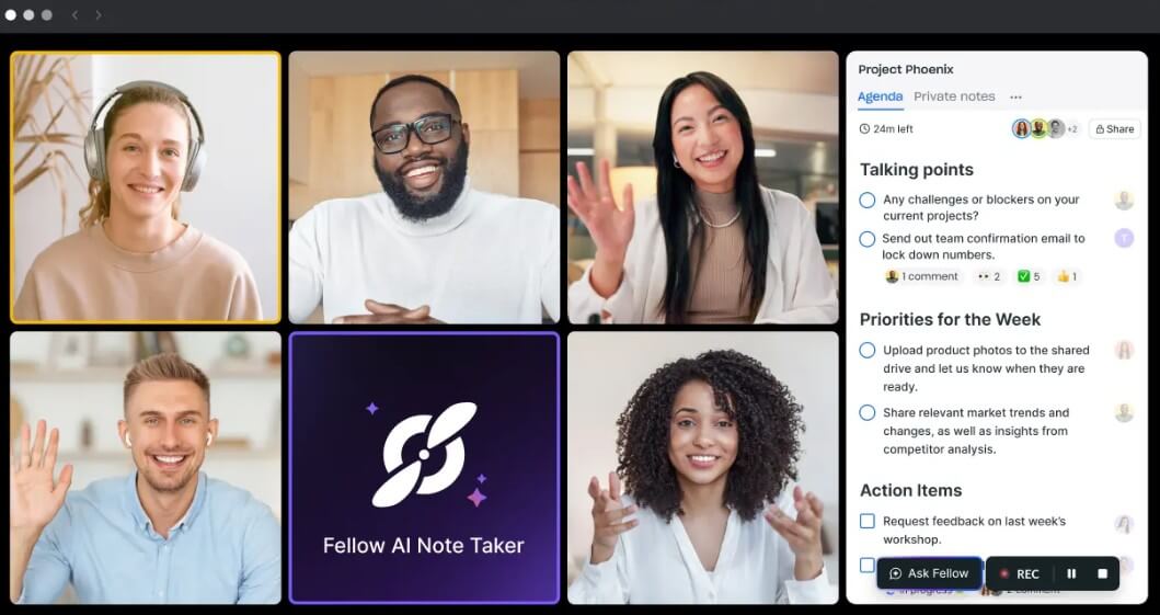 Fellow in-meeting workflow