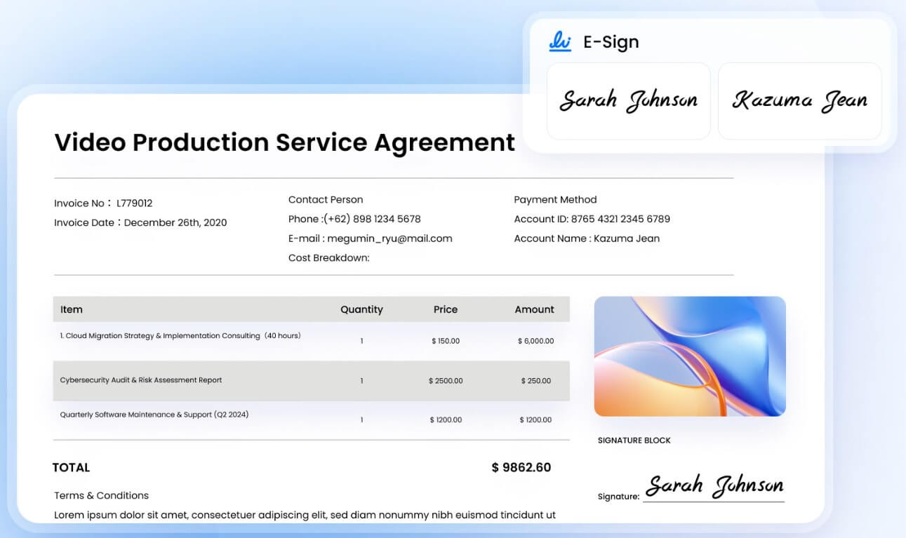 LightPDF E-Sign