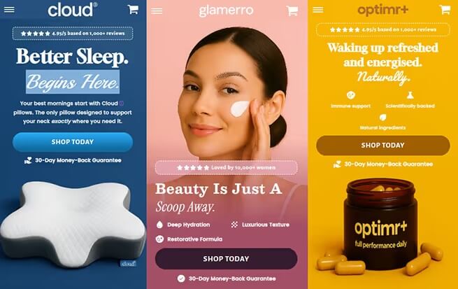 Persuva landing page generator for ecommerce campaigns