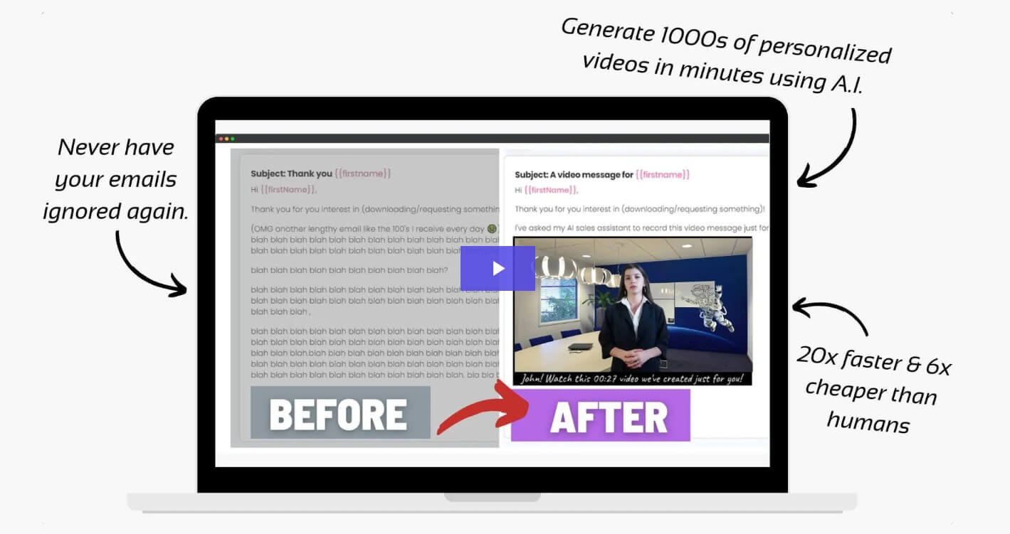 ReachOut.ai AI video personalization and video message creation