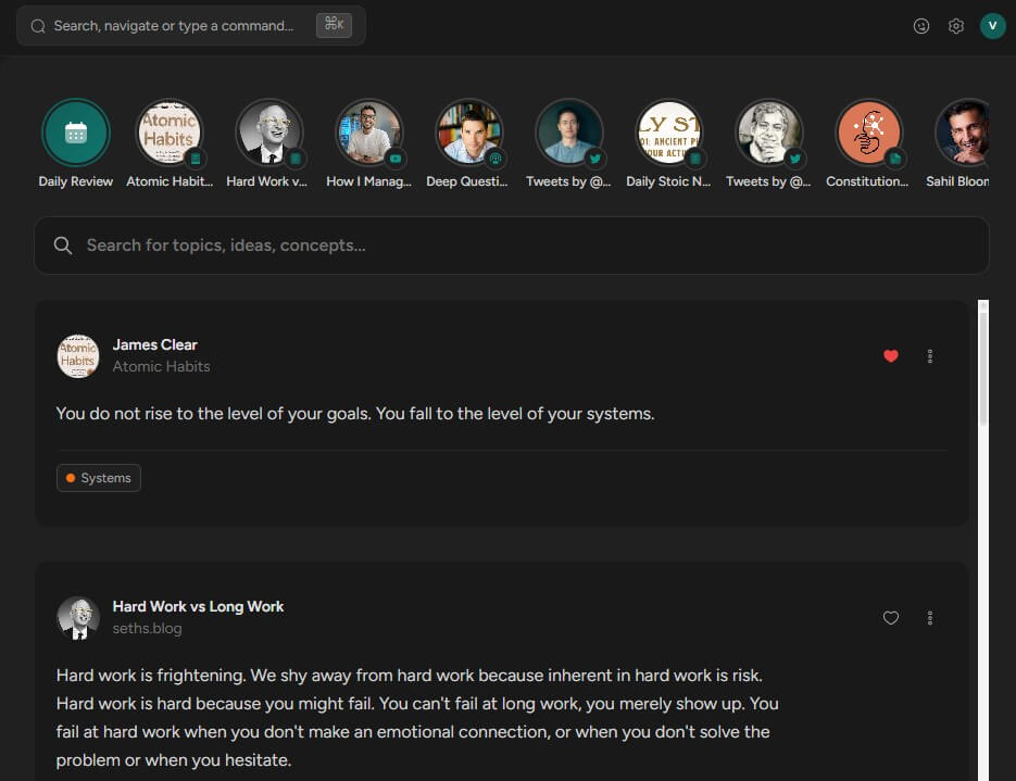 Screvi semantic search and topic discovery workspace