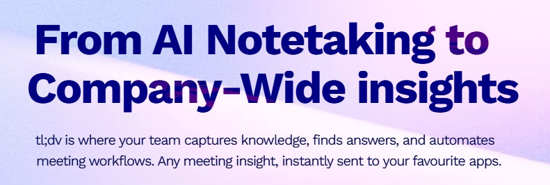 TL;DV AI meeting assistant