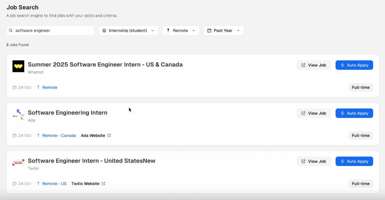 Apply Hero job search