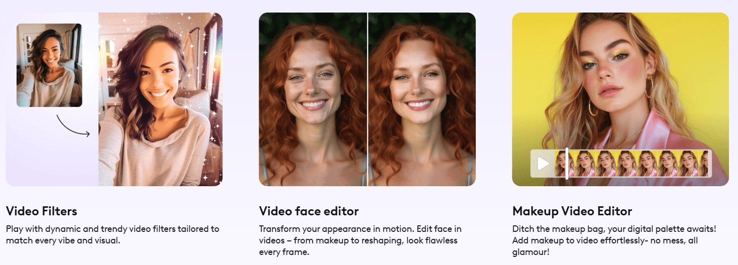 Facetune Video Filters and Makeup Tools