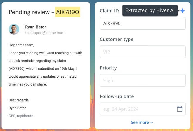Hiver AI extract