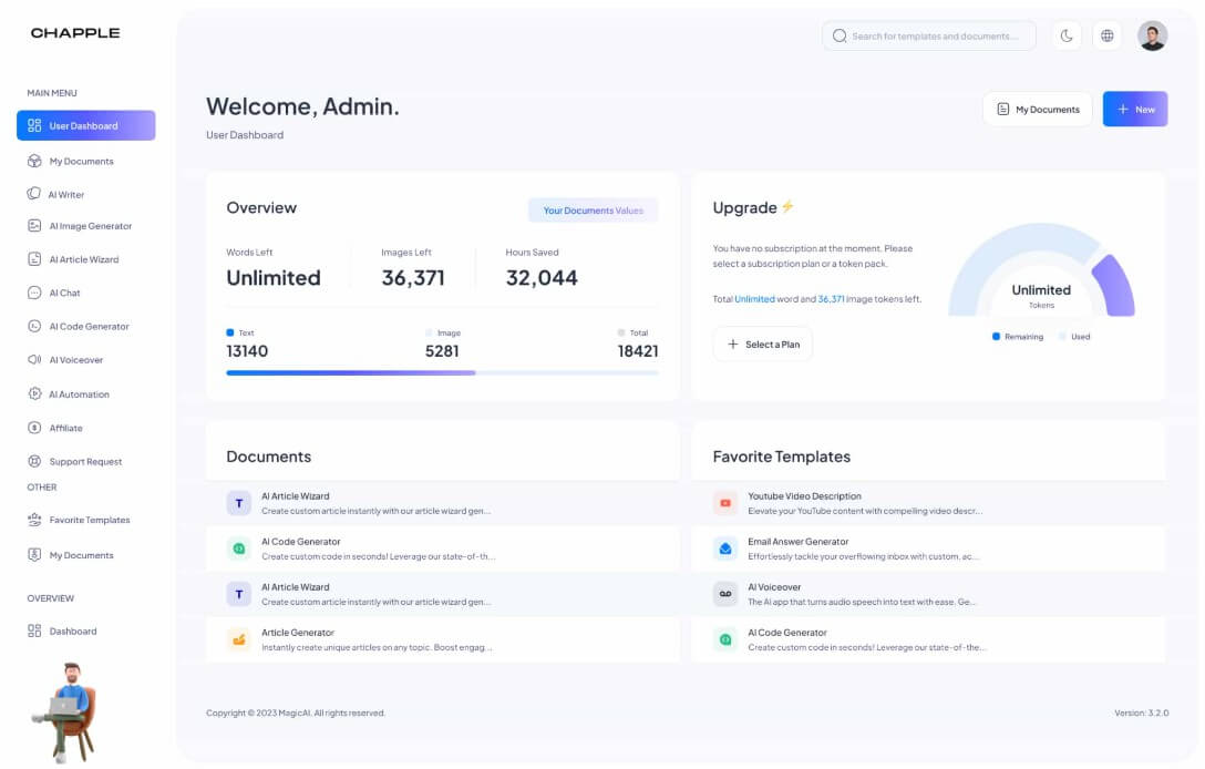 Chapple AI dashboard