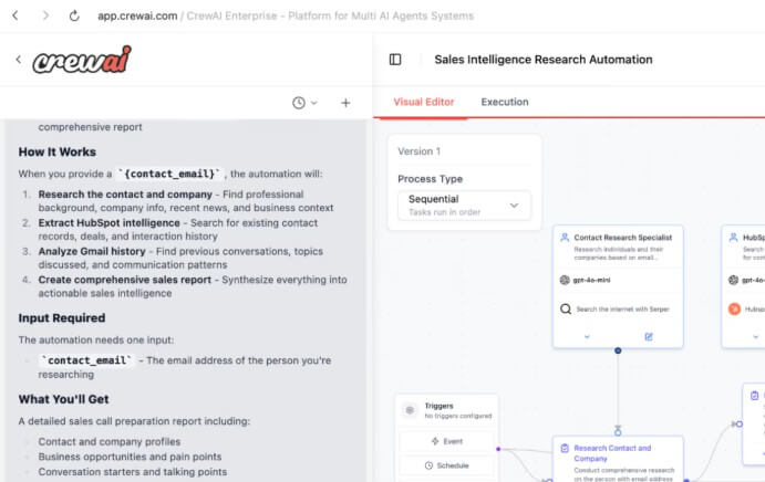 CrewAI easy to build multi-agent workflows