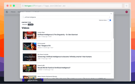 Scribbler Discover Podcasts