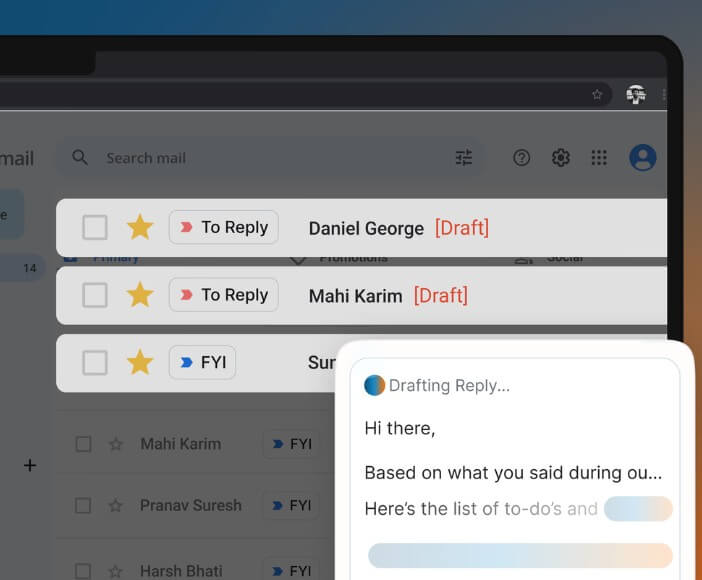 TwinMind automate email drafts