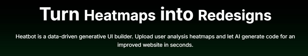 Heatbot heatmap redesign platform