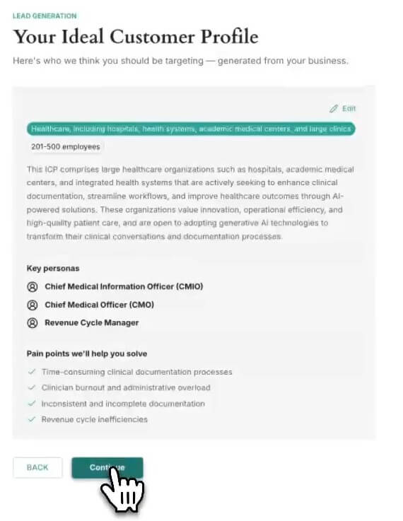 Parallel AI Generate Customer Profile