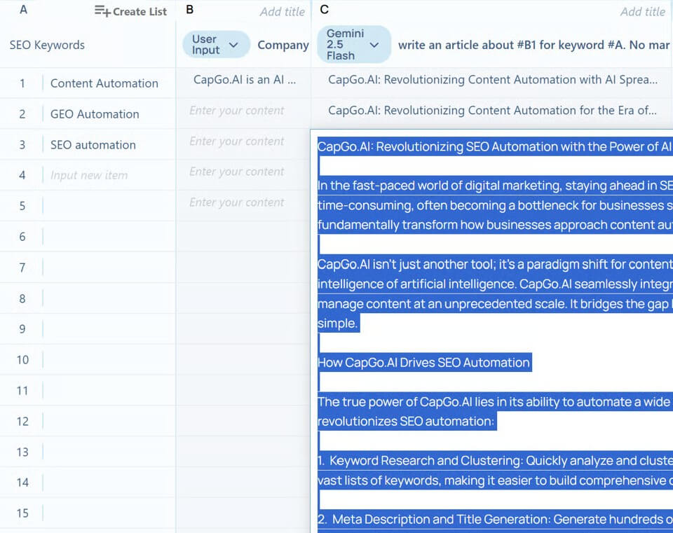 CapGo workflow step 3
