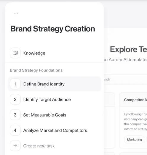 Aurora standard project workflows