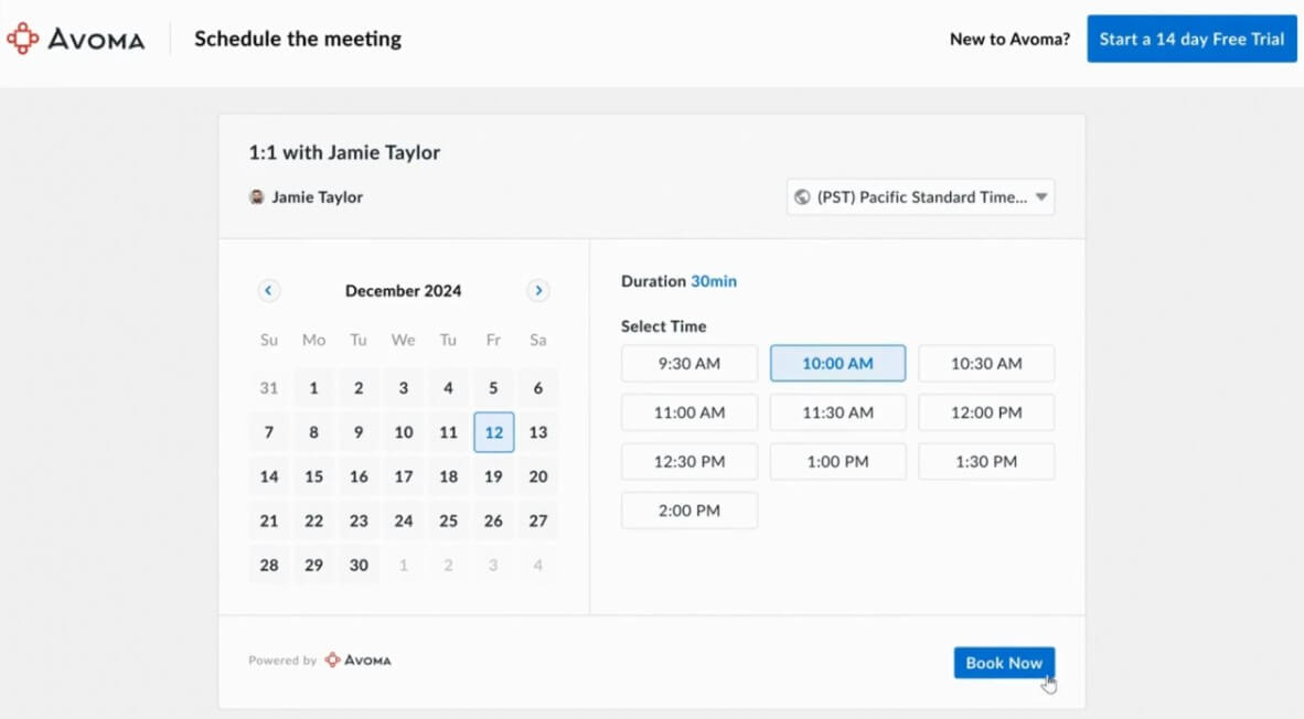 Avoma scheduler and lead router