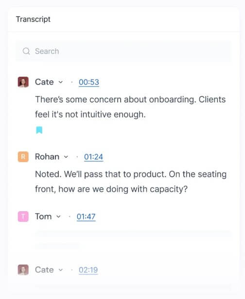 Fireflies.ai high quality meeting transcription