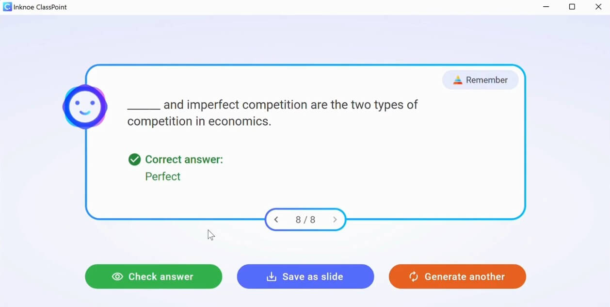 ClassPoint Check Answers