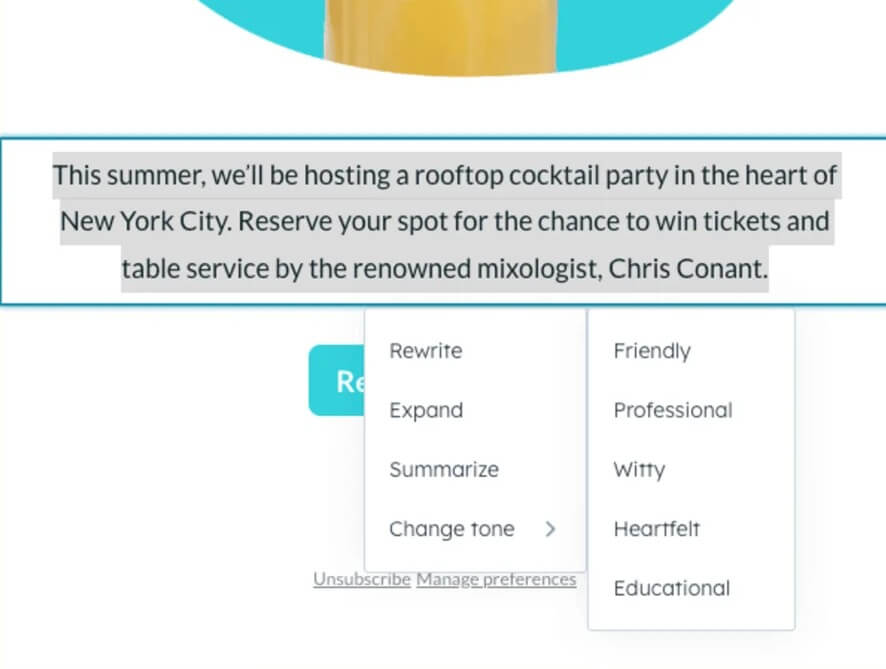 HubSpot Email Writer email segmentation