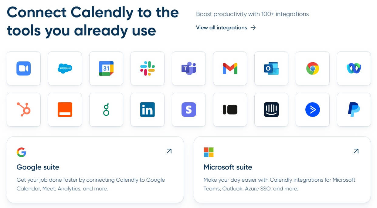 Calendly integrations