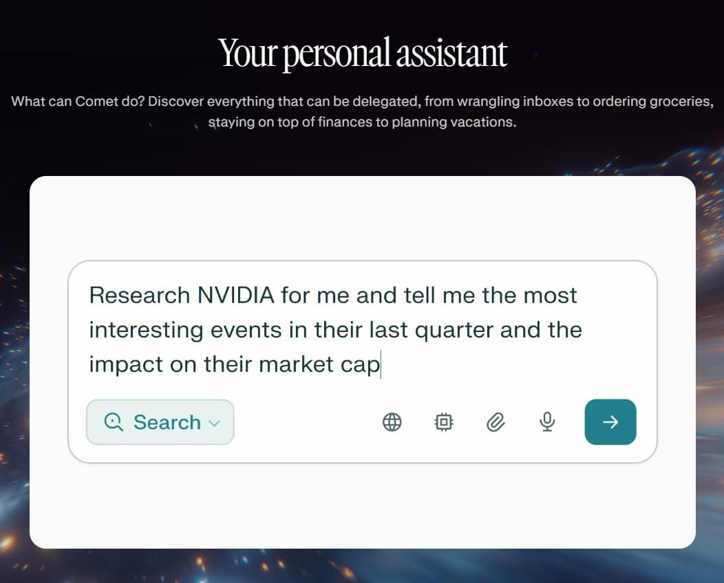 Perplexity Comet AI browser