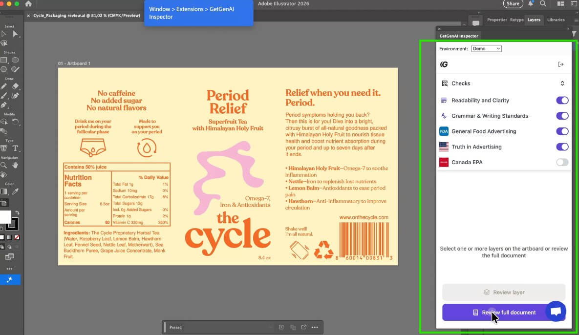 GetGenAI compliance review workflow