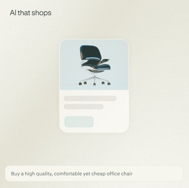 Comet shopping workflow
