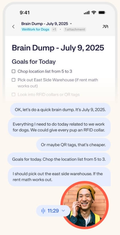Mem AI Brain Dump