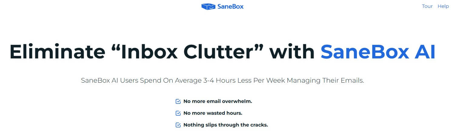 SaneBox email management service