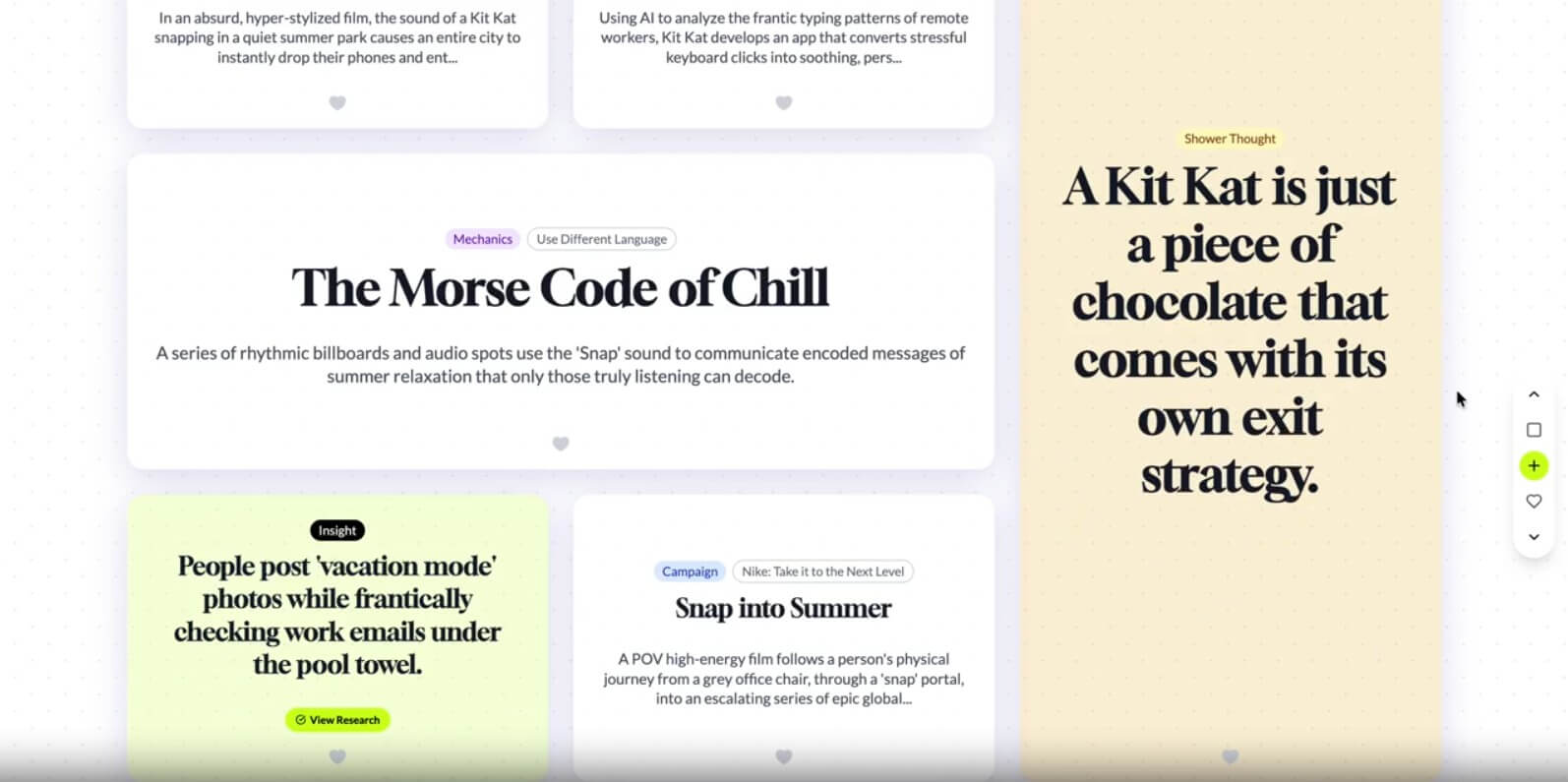 Selfstorming creative inspiration workflow