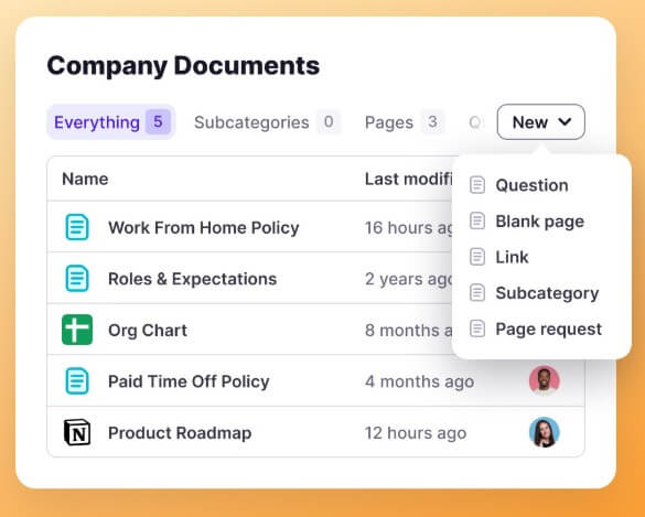 Tettra create knowledge base in no time