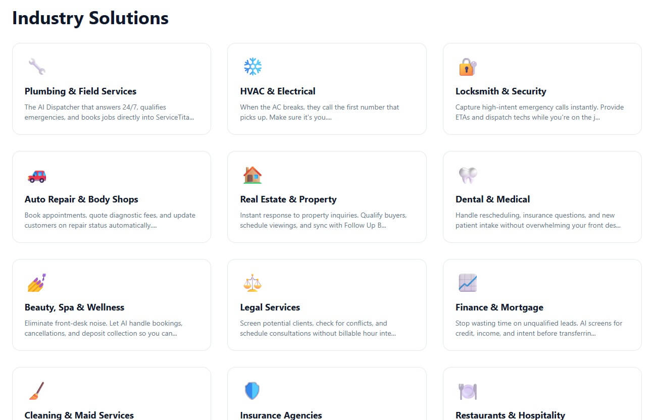 ZenCall industry solutions