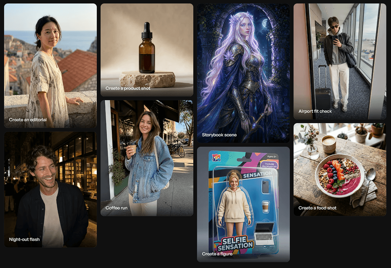 Lucidpic AI image generation workspace showing realistic AI people and character creation tools