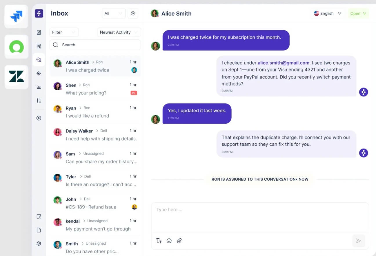 Enjo Inbox support workspace