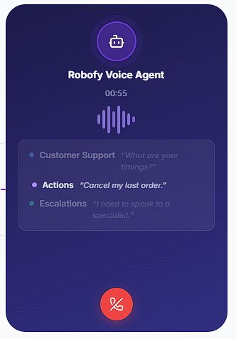 Robofy Voice Agent