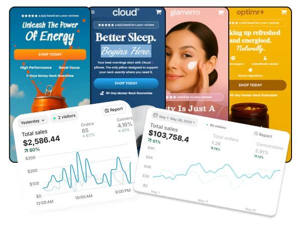 Persuva product page and sales page generation feature