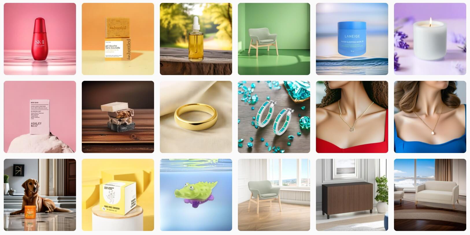 Pebblely product photography templates