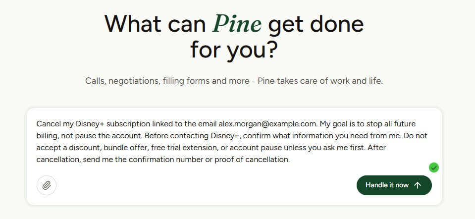 Pine AI personal AI operator for life admin