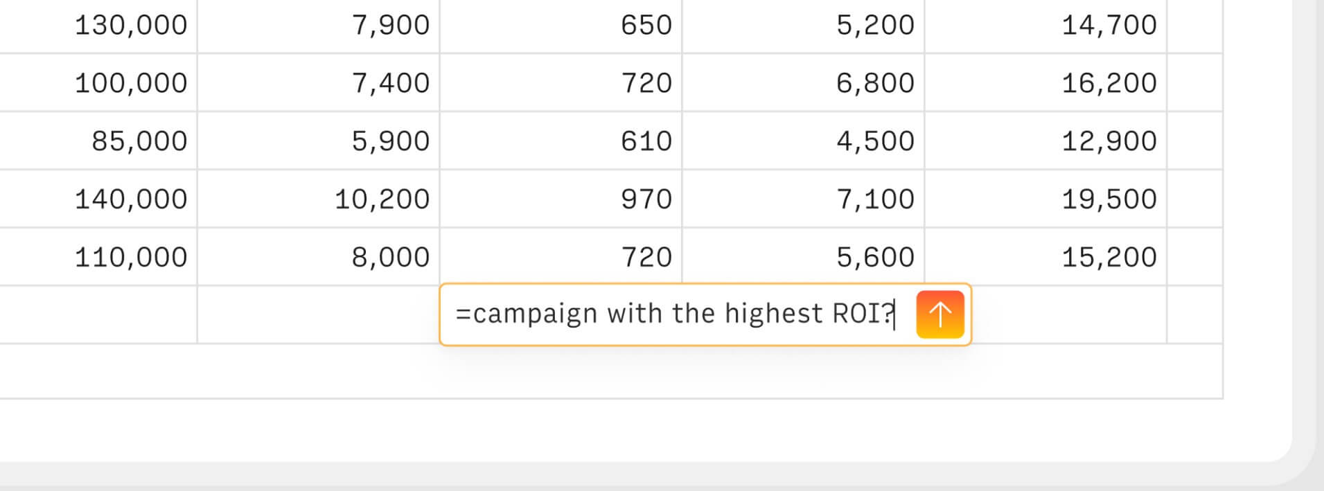 Rows AI cell prompt