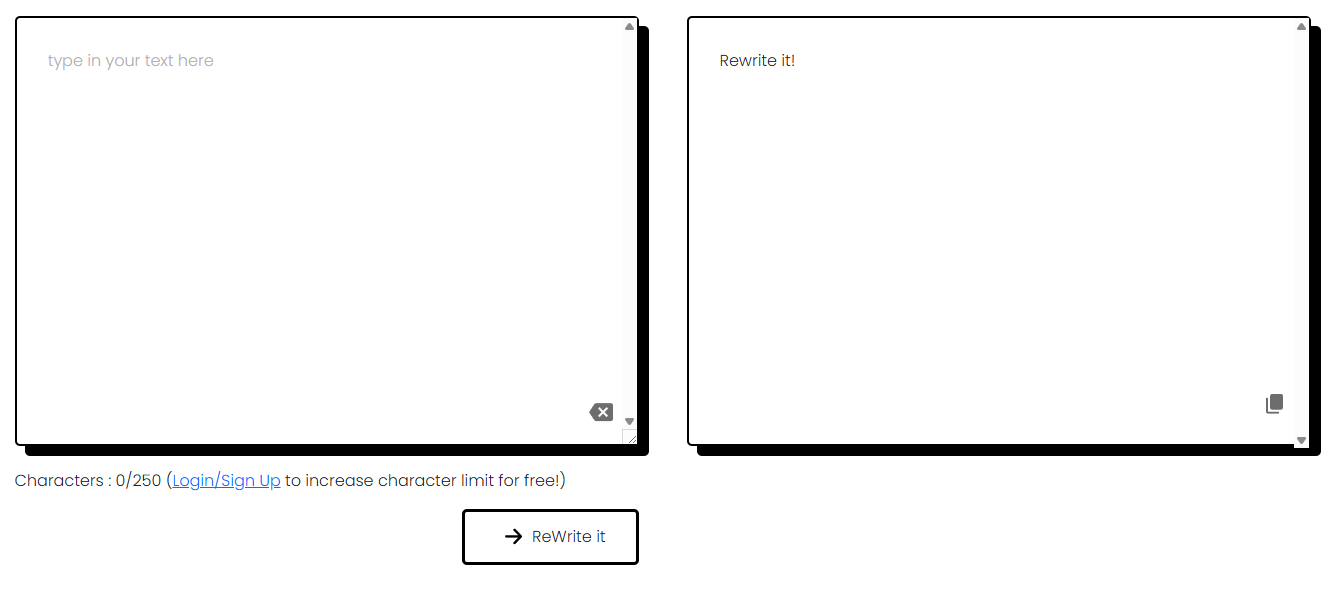 Rewriteit AI Rewrite Tool