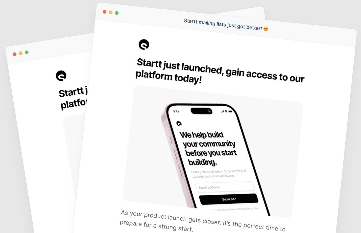 Startt email designs
