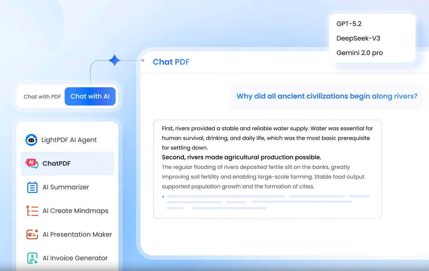 LightPDF Chat with PDF