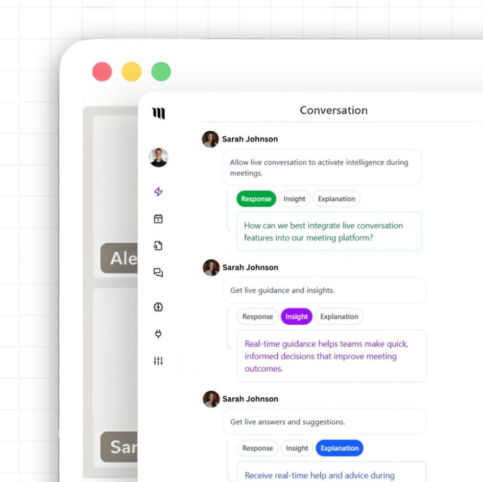 Simplora in-meeting intelligence