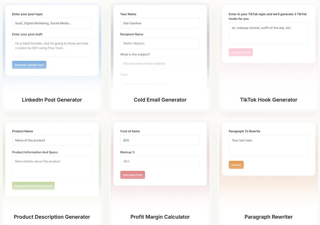 Toolpad AI free tools
