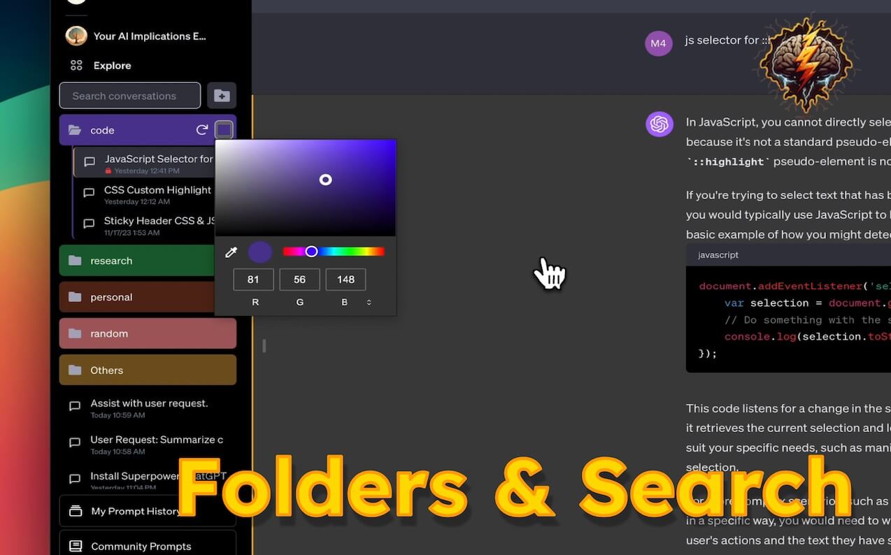 Superpower Chat Folders and Search