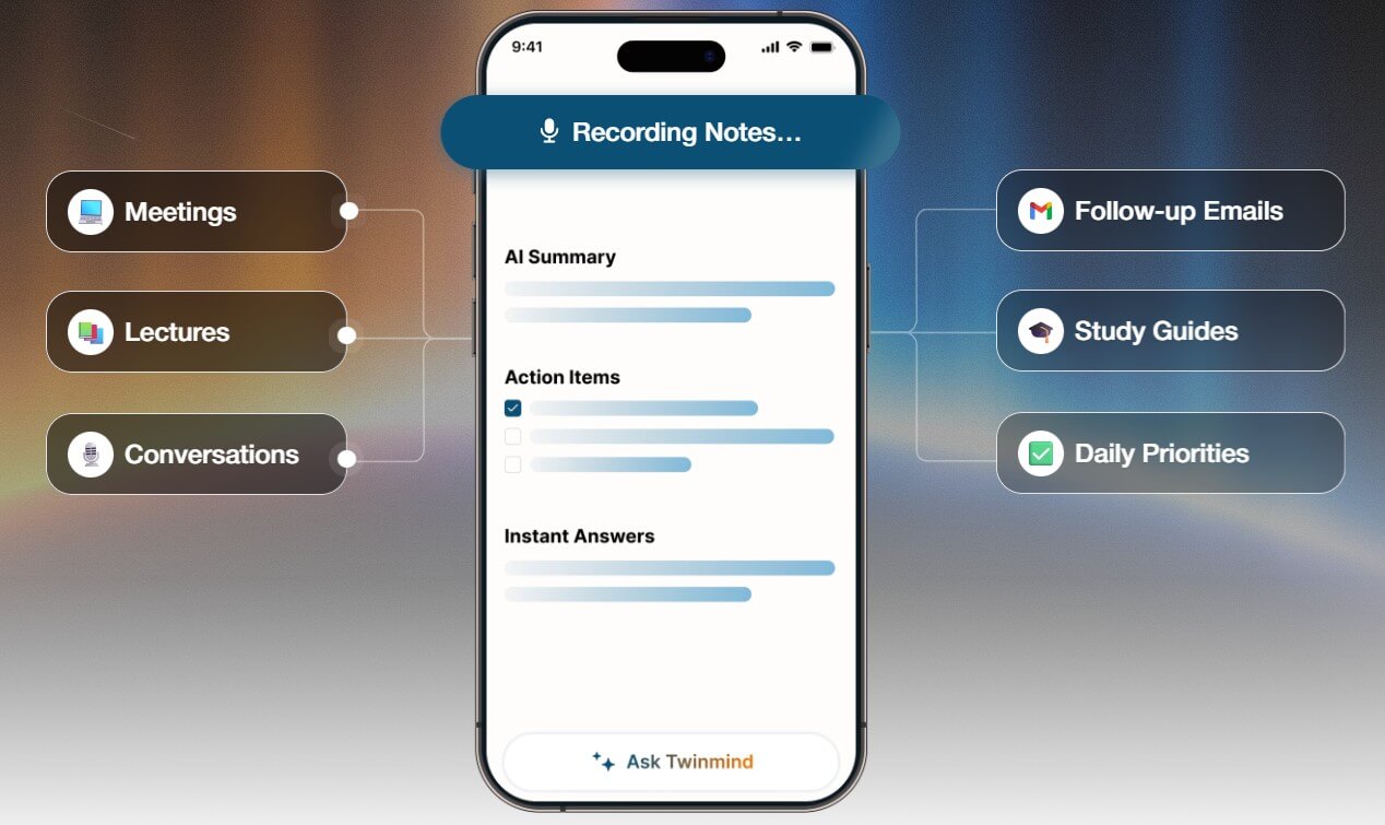 TwinMind AI memory assistant